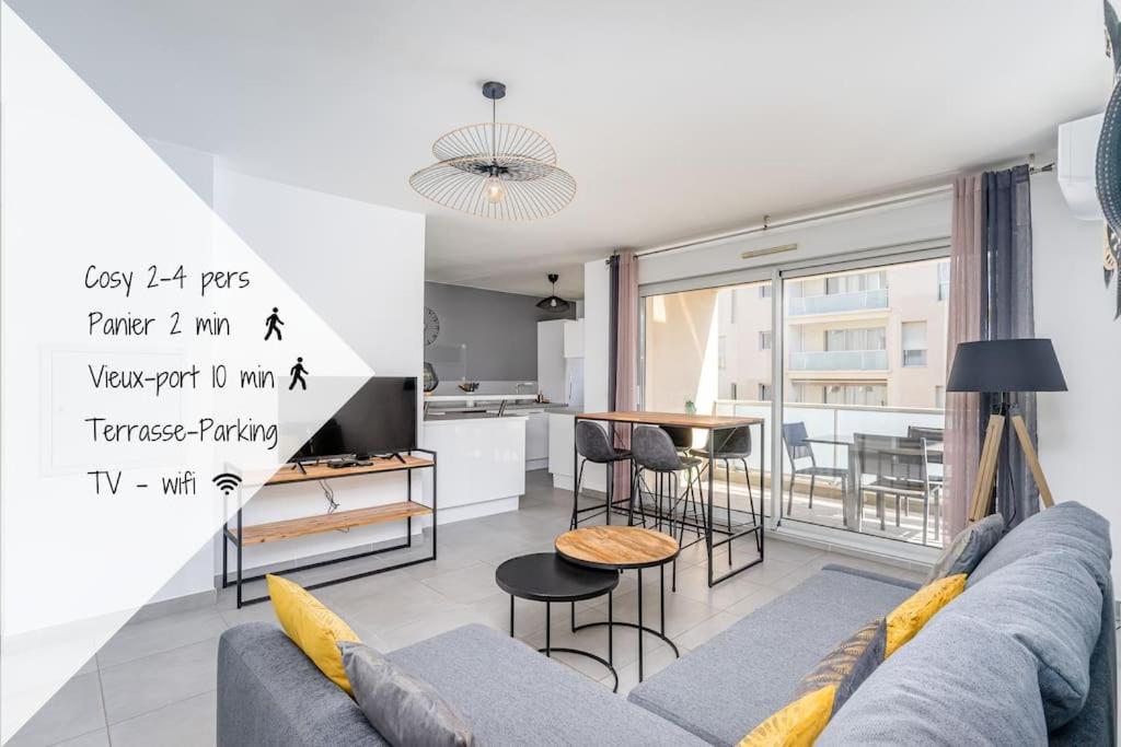 Panier, Major, Appartement De 47 M2, Parking Et Terrasse Marseille Exterior photo